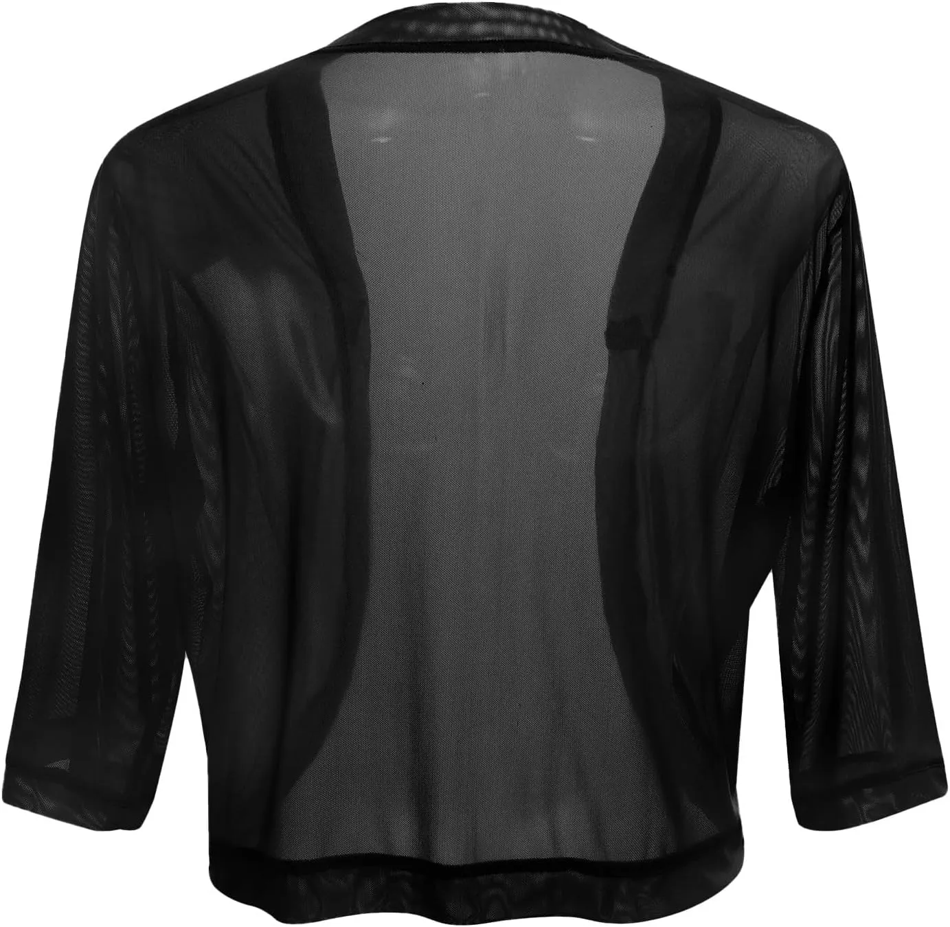 2023 Womens Sweater Cropped Cardigan 3/4 Sleeve Shrugs for Dresses Tops Fall Lightweight Soft Cardigans Capes Bolero Shrug