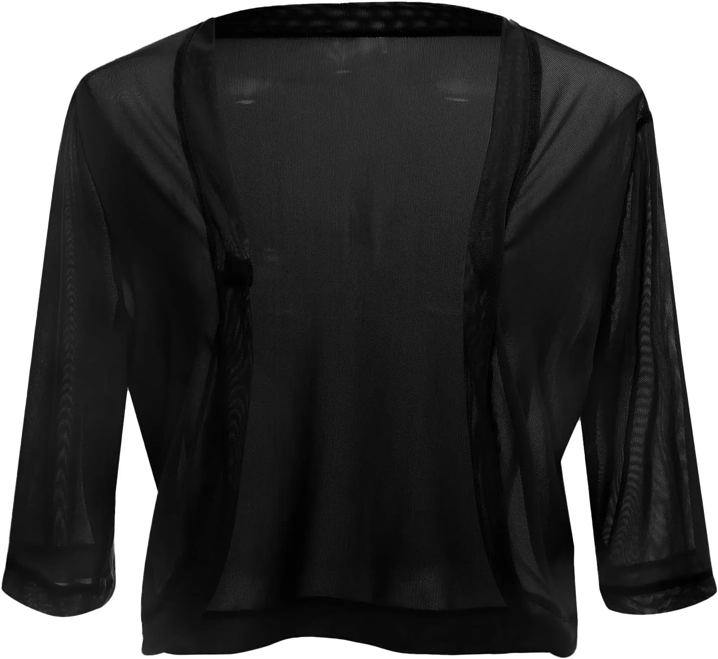 2023 Womens Sweater Cropped Cardigan 3/4 Sleeve Shrugs for Dresses Tops Fall Lightweight Soft Cardigans Capes Bolero Shrug