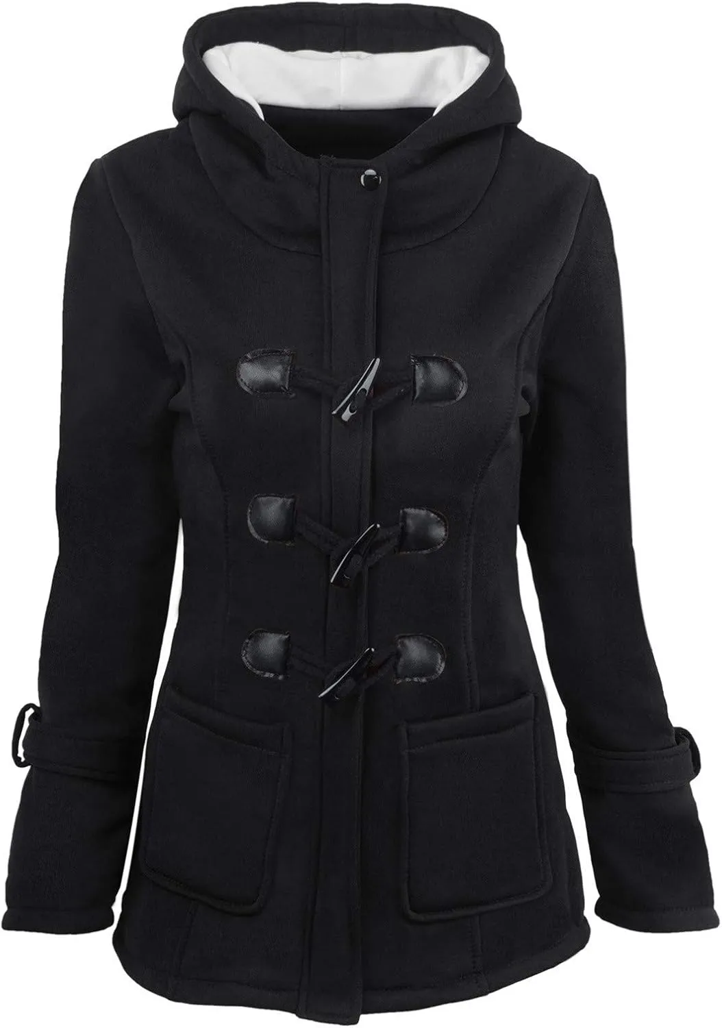 2023 Women's Winter Coat Plus Size Thicken Warm Wool Blend Windbreaker Jackets Fashion Fleece Lined Trench Coat Overcoats