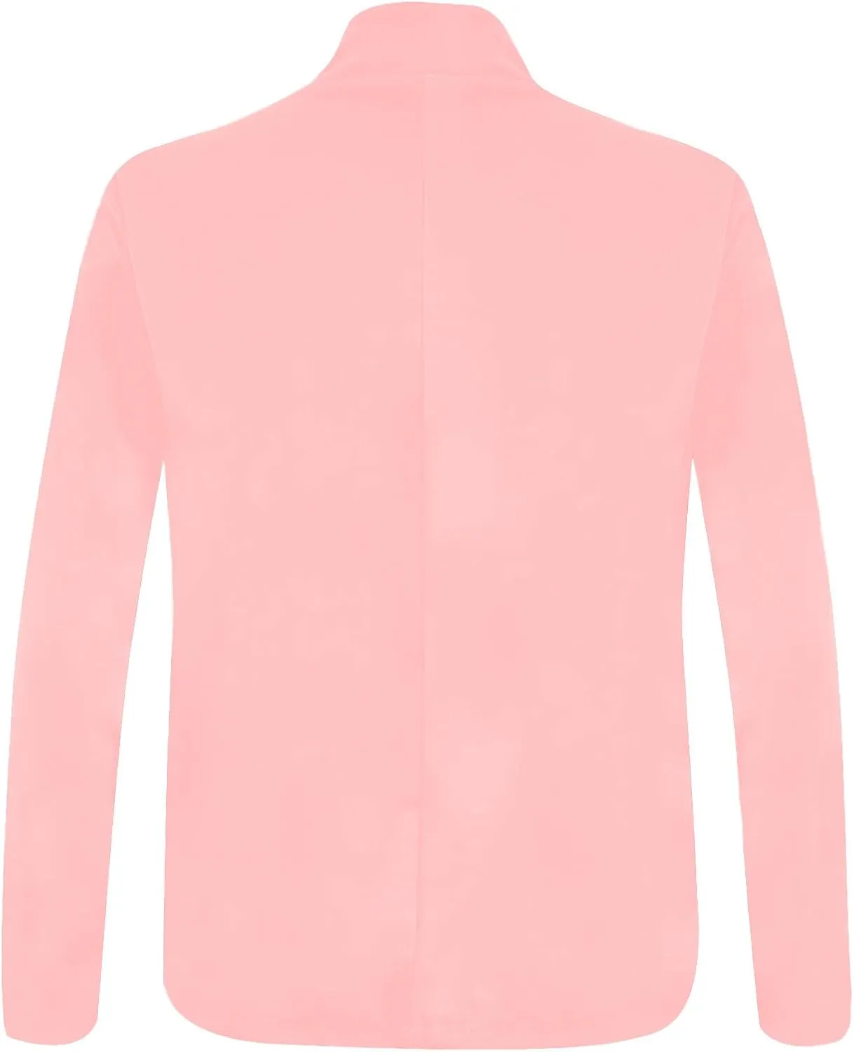 Binmer Women Lightweight Long Sleeve Crop Blazer Casual Open Front Business Suit Notched Collar Work Office Coat Plus Size