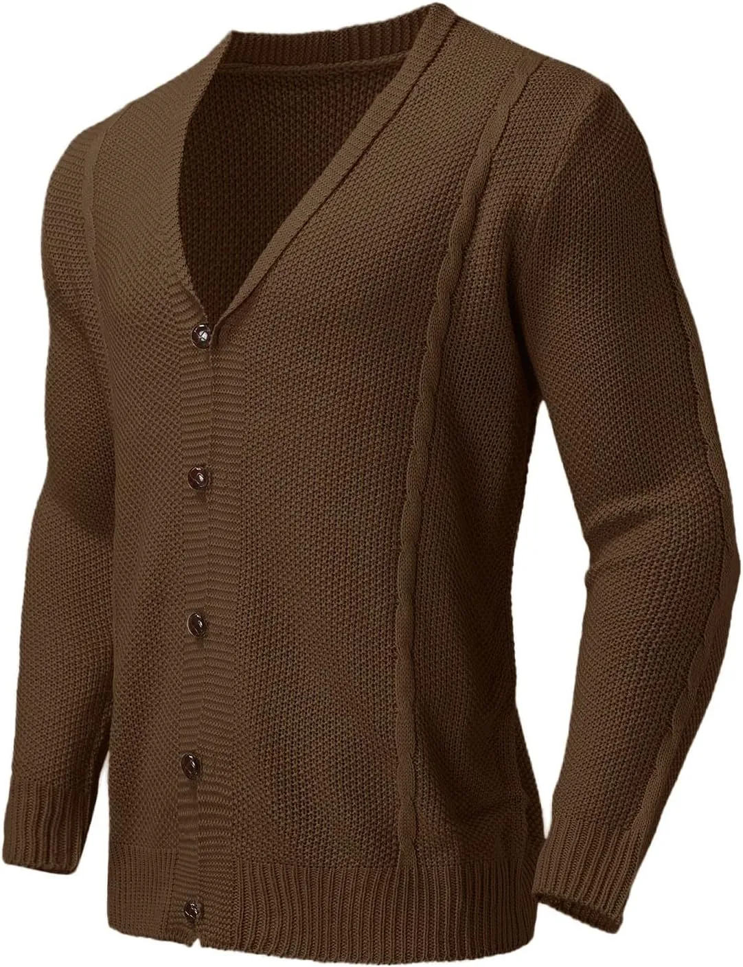 Cardigan Men, Men's Fake 2 Piece Shirt Collar Knitted Cardigan, Mens Long Sleeve Button Slim Fit Cardigan Sweaters