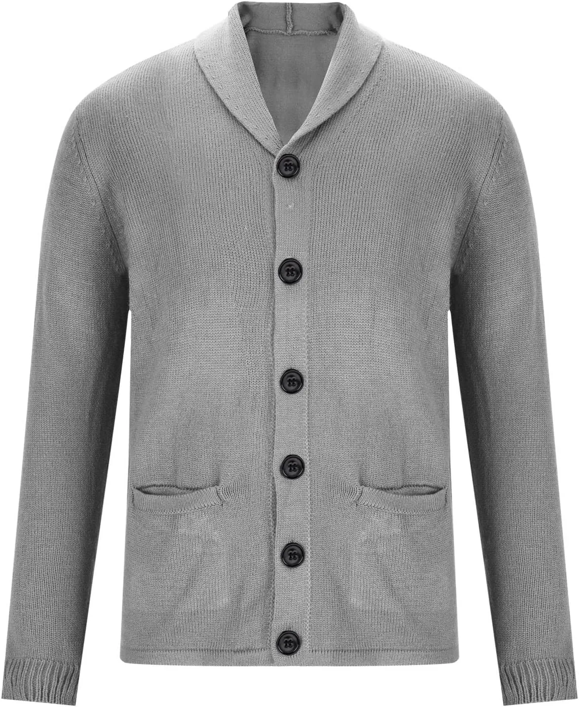 Cardigan Sweater for Men Shawl Collar Knit Cardigan Big and Tall Cardigan Sweater Button Down Knit Sweater with Pocket