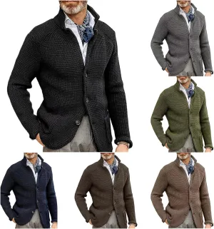 Cardigan Sweaters for Men Grandpa Sweater Vintage Fleece Jacket Button Down Shirts Oversized Thick Sweaters Trendy