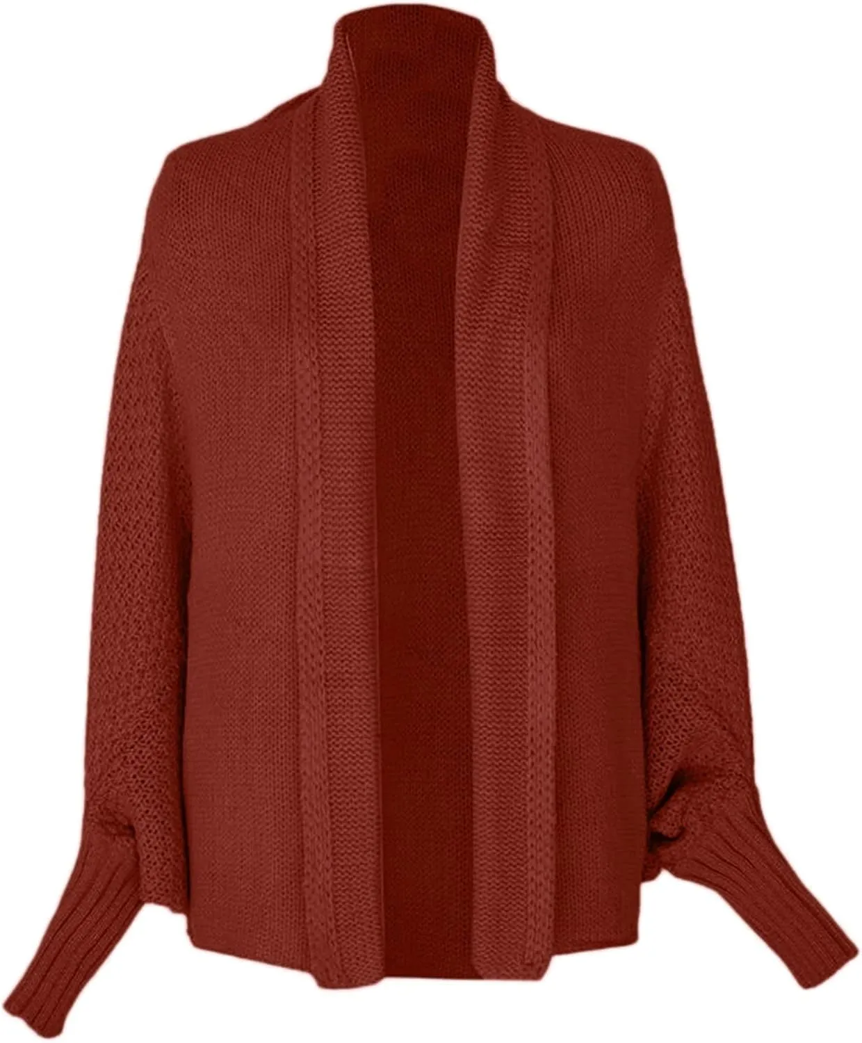 Cardigan Sweaters for Women Oversized Chunky Knit Kimono Slouchy Wrap Batwing Open Front Outwear Coat