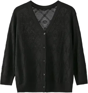 Cardigans for Women Long Sleeve Knit Coat V-Neck Button Down Lightweight Cardigan Sweater Open Front Knitwear Jackets