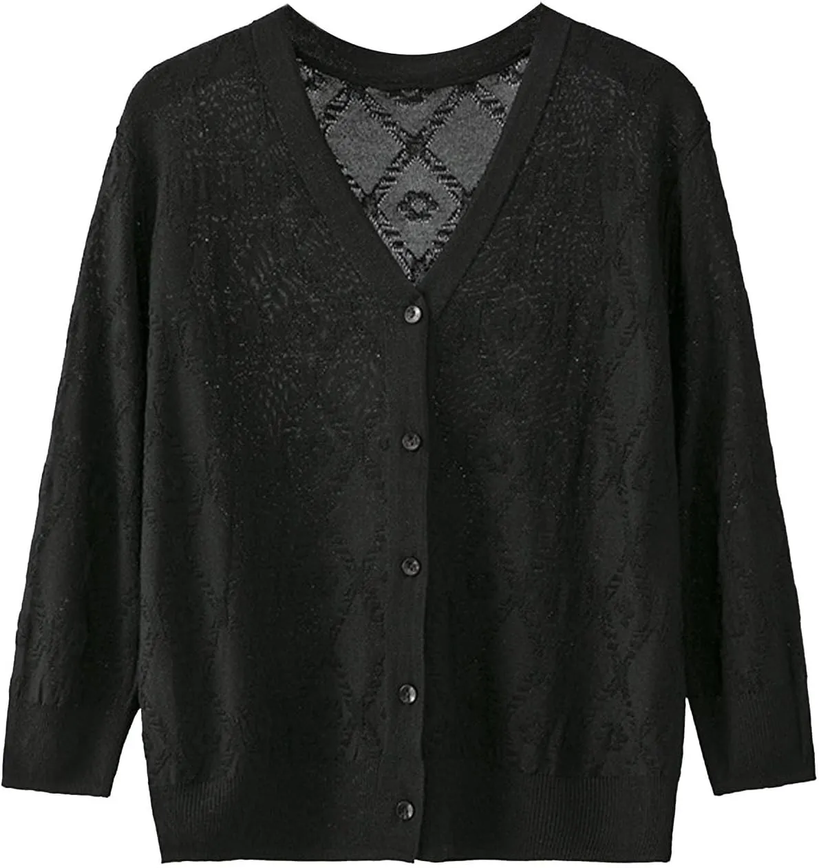 Cardigans for Women Long Sleeve Knit Coat V-Neck Button Down Lightweight Cardigan Sweater Open Front Knitwear Jackets