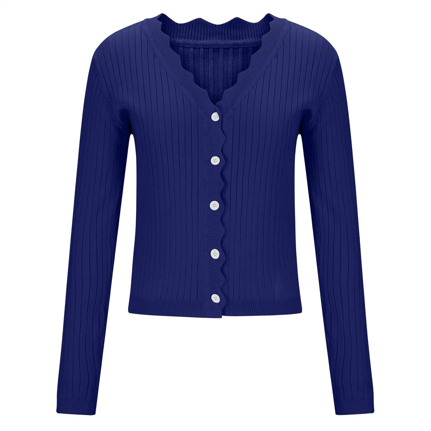 Cardigans for Women Trendy Cropped Solid Open Front Coat Fall Sweaters Vintage Womens Long Sleeve Tops Button Down