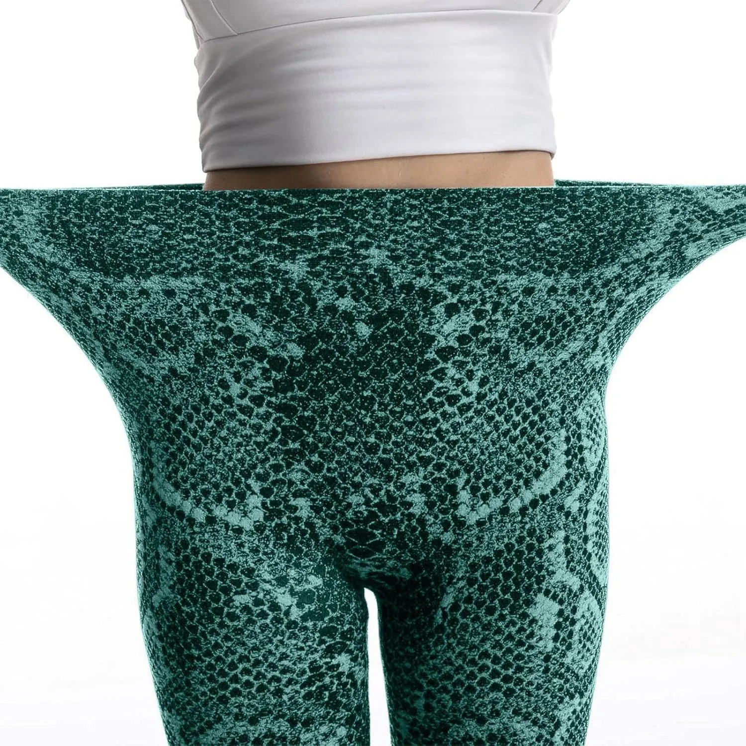 Casual Leggings for Women High Waist Printed Tummy Control Butt Lifting Pants Slimming Workout Compression Athletic Tights