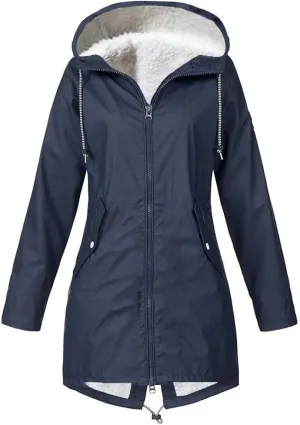 cooki Winter Jackets for Women Thick Womens Warm Fur Fleece Lined Hooded Plus Size Warm Down Outerwear Parka Coats Tops