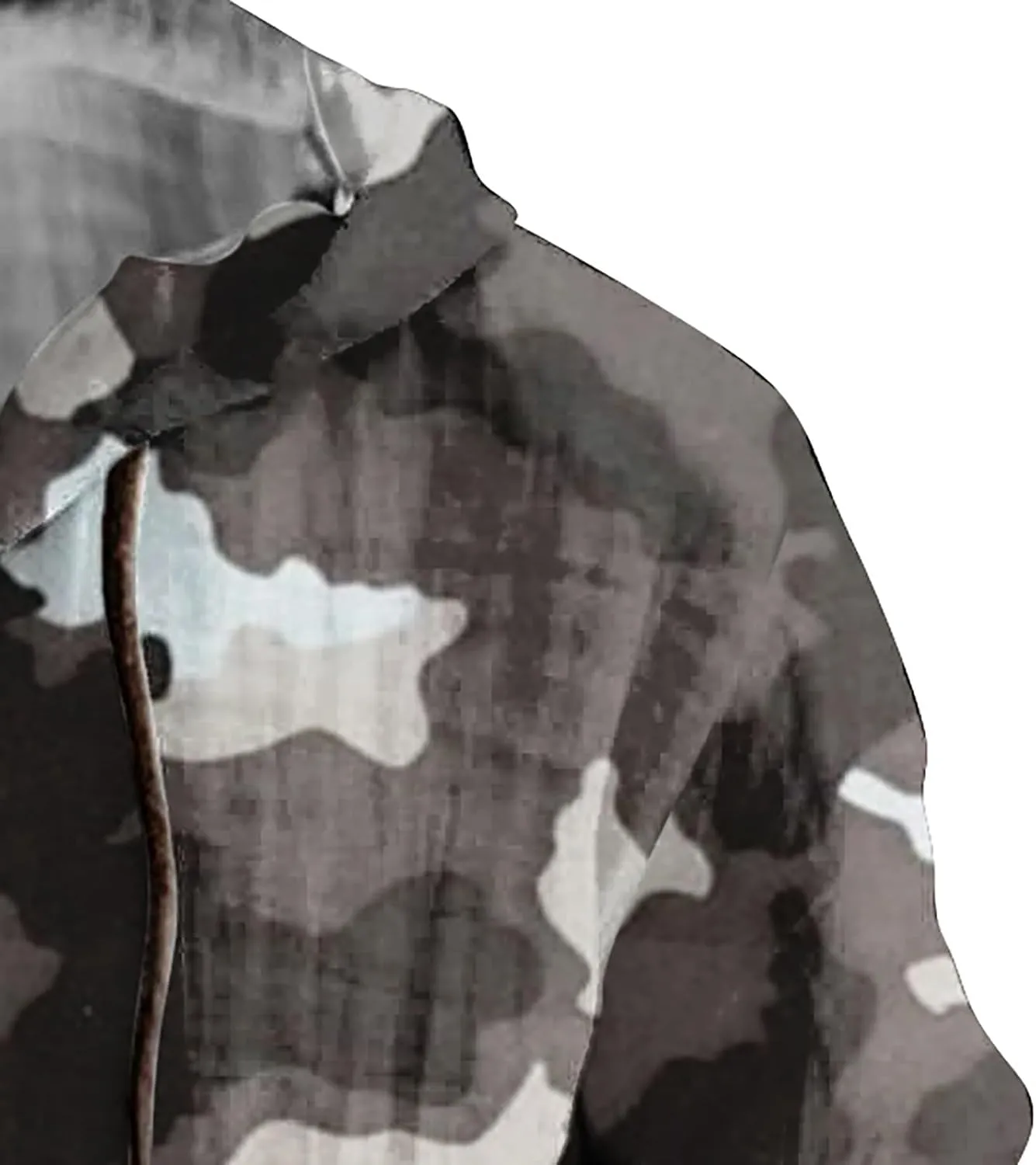 Cotton Linen Hoodie for Men Men's Casual Fashion Hooded Spring and Autumn Long Sleeve 3D Plaid Long Men's