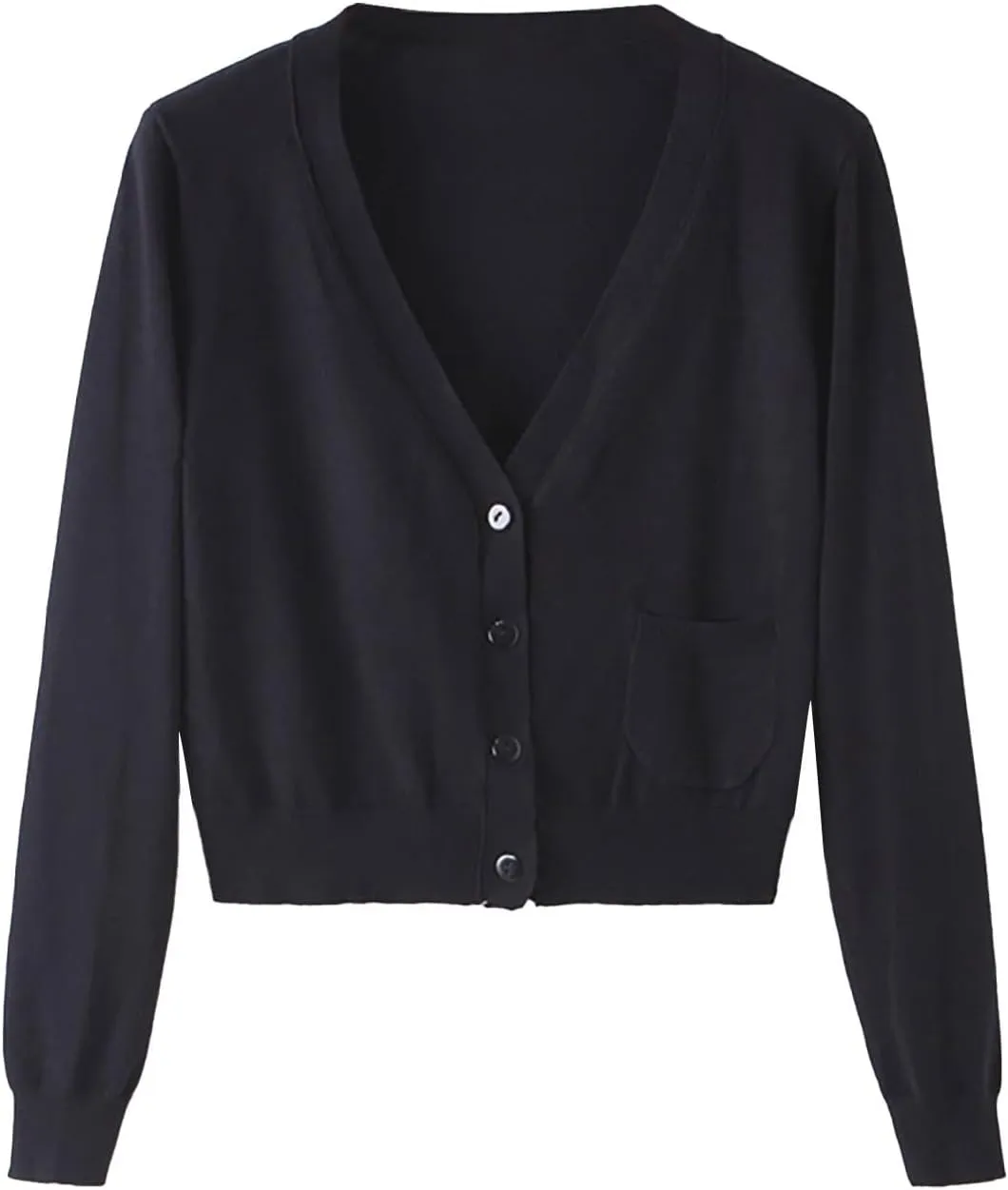 Cotton Sweaters for Women Oversized Cardigan Knitted Button Up Fall Clothing Deep V Neck Long Sleeve Cropped Lightweight Coat