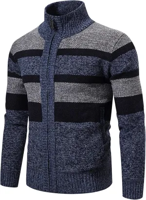DuDubaby Funny Ugly Sweater for Mens Autumn and Winter Fashion Loose Cardigan Warm Lapel Hooded Jacket Sweater