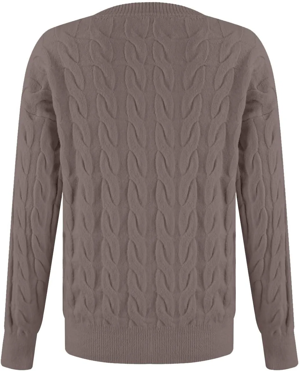 Fall Sweaters,Fall Winter Cable Knit Sweater Trendy Long Sleeve Crew Neck Sweater Soft Casual Loose Chunky Pullover