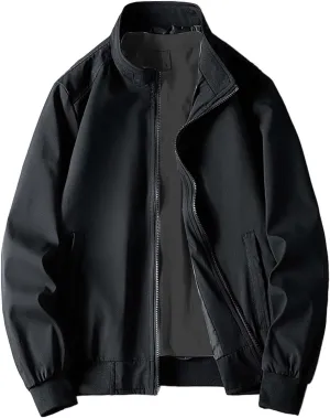 Flannel Shirt Workwear Jacket American Stand Collar Windproof Jacket Heavy Weight Tshirts for Men Raincoat for Men