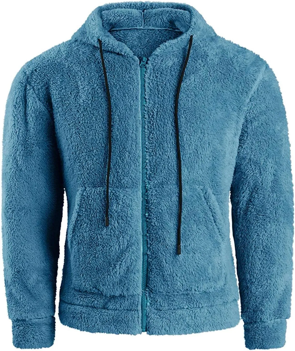 Fleece Jacket Men, Men's Outdoor Casual Fleece Sherpa Lined Button Down Shirt Jacket Heavyweight Jacket Coats