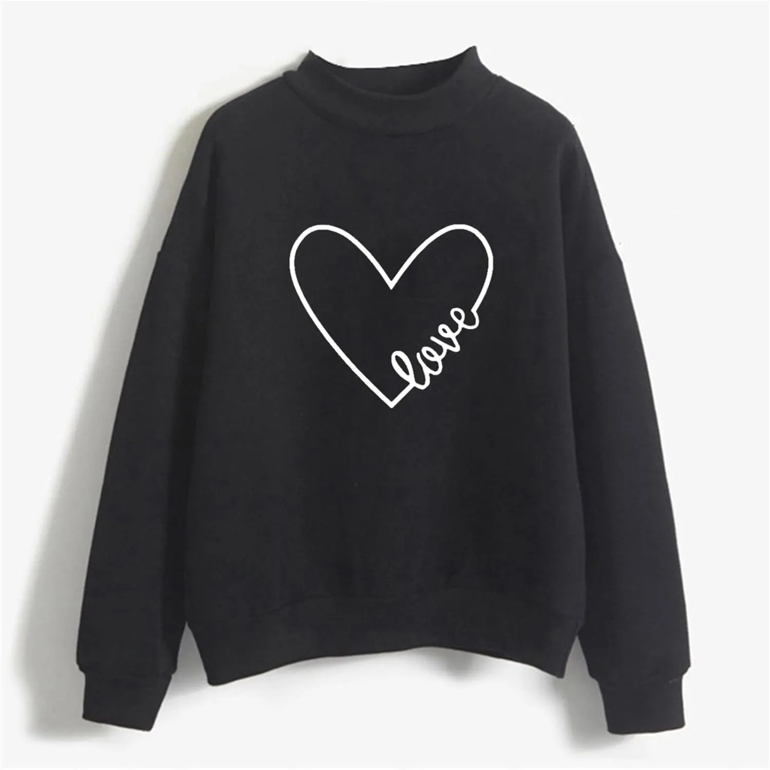 GIERIDUC Oversized Sweatshirt for Women Cute Graphic Crewneck Long Sleeve Casual Fleece Pullover Sweatshirts Loose Tops