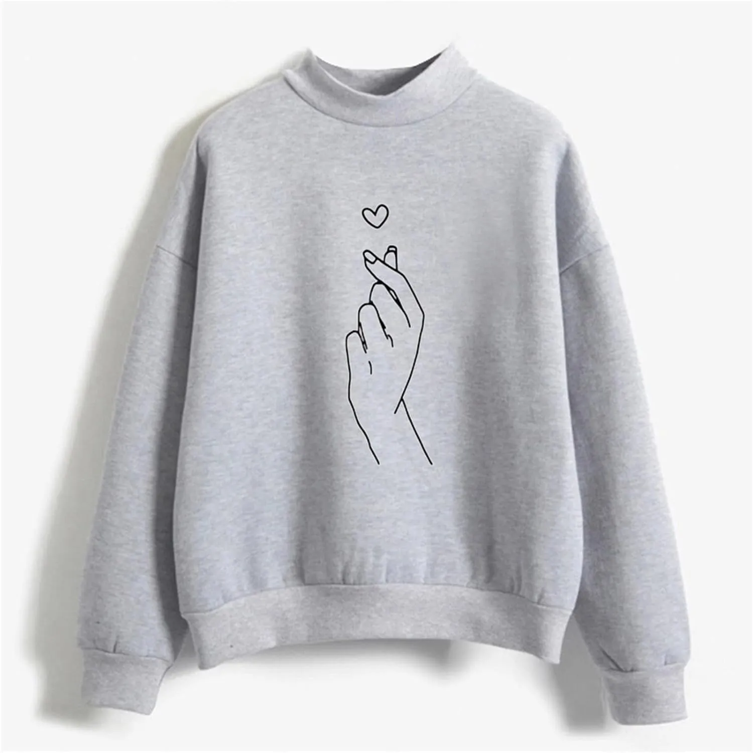 GIERIDUC Oversized Sweatshirt for Women Cute Graphic Crewneck Long Sleeve Casual Fleece Pullover Sweatshirts Loose Tops