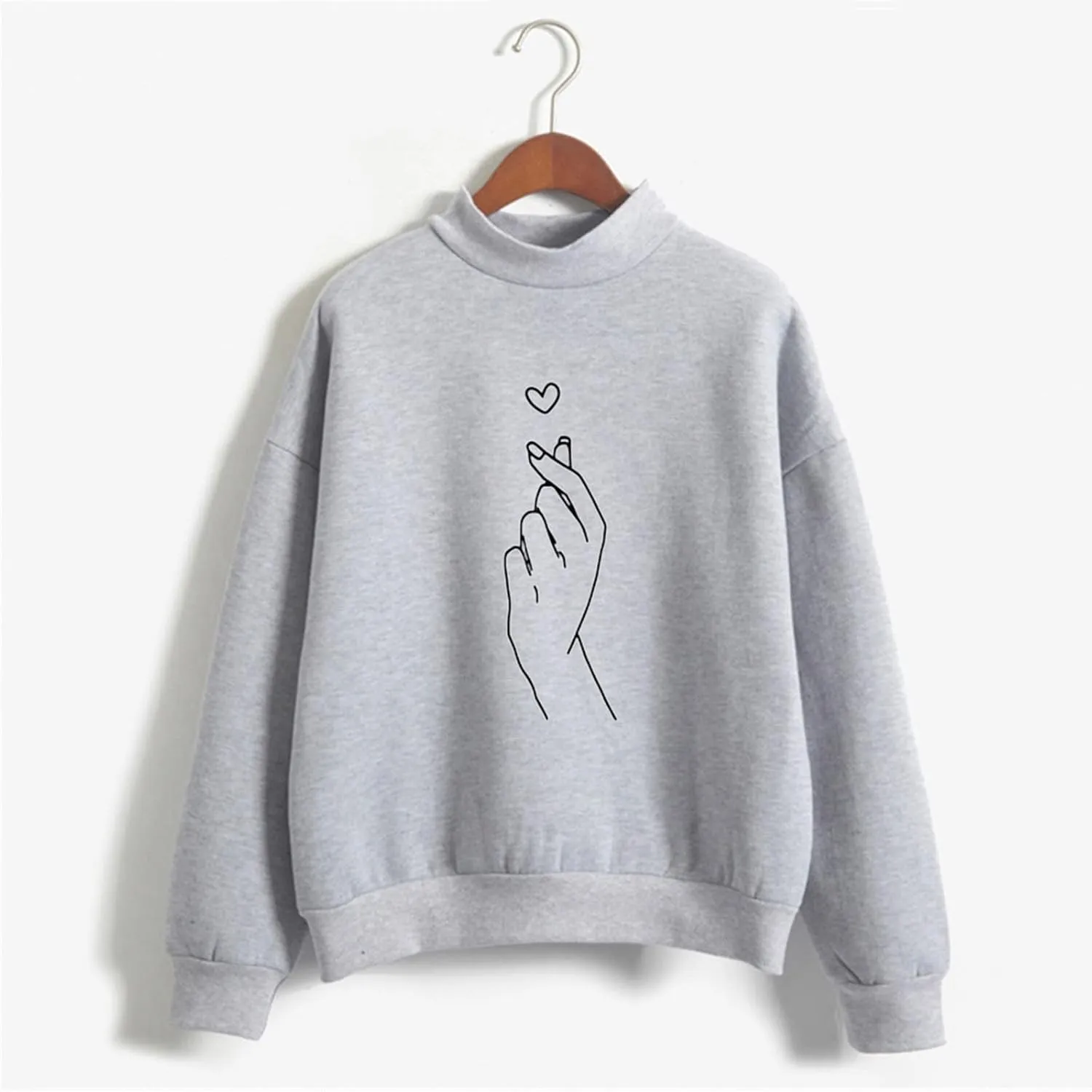 GIERIDUC Oversized Sweatshirt for Women Cute Graphic Crewneck Long Sleeve Casual Fleece Pullover Sweatshirts Loose Tops
