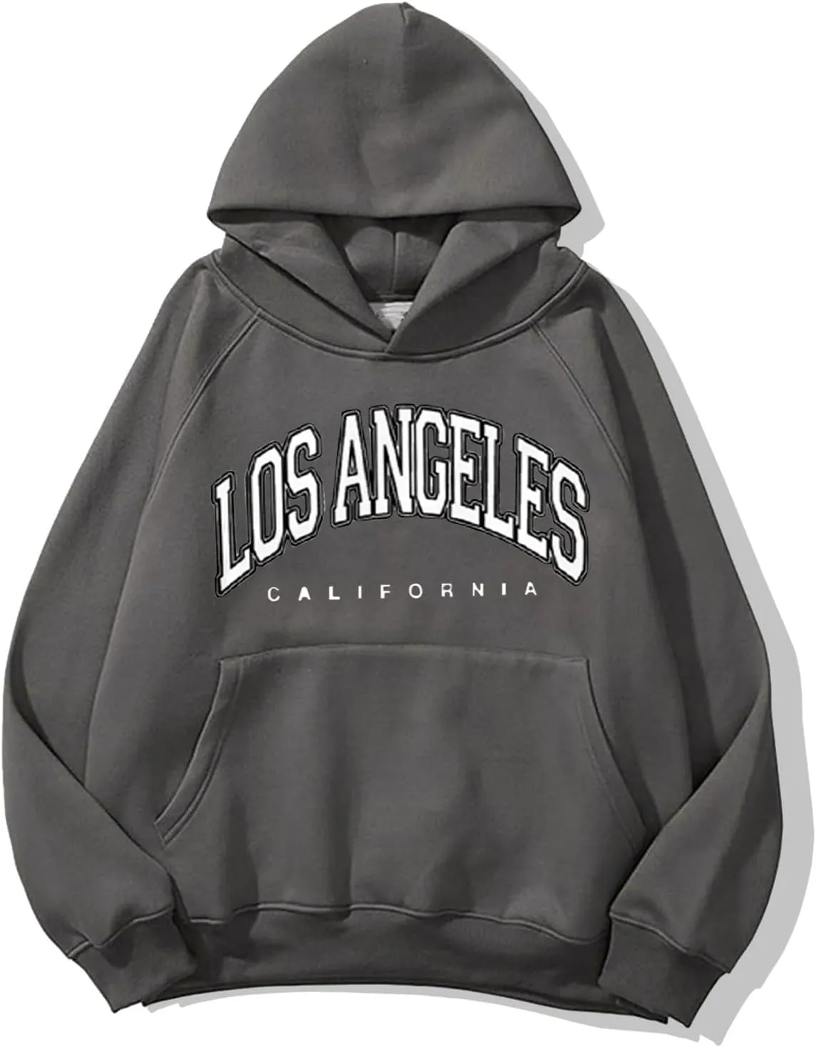 GIERIDUC Sweatshirt for Women Oversized Letter Print Fleece Crew Neck Pullover Casual Comfy Fall Fashion Teen Girl Hoodies