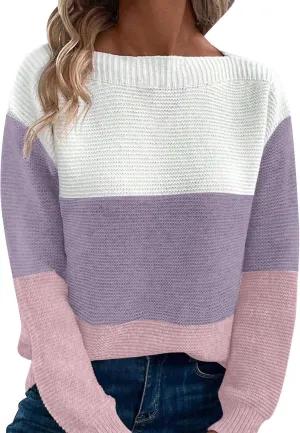 GIERIDUC Womens Oversized Knit Sweater Dressy Casual Crew Neck Floral Sweatshirts Long Sleeve Fall Tops Loose Fit Tunic Tops