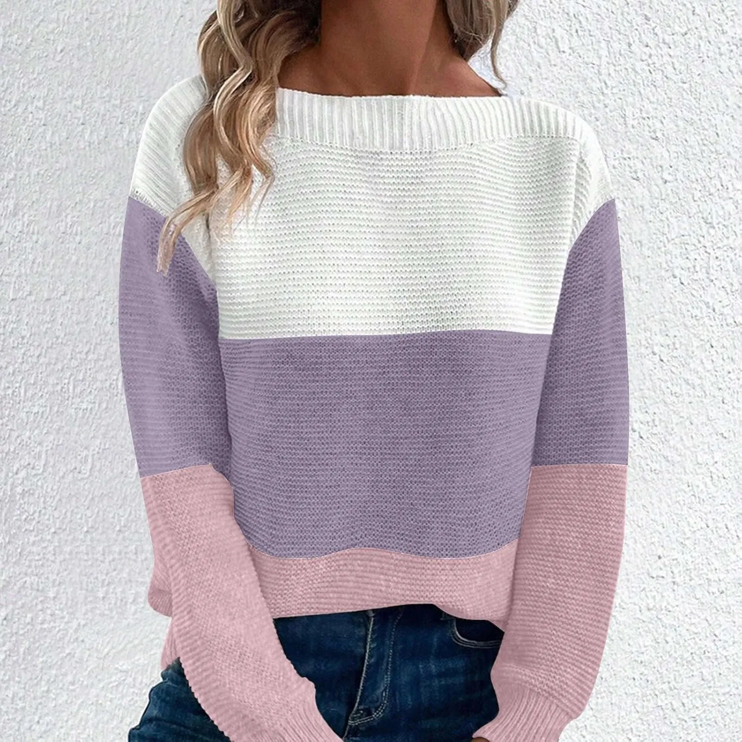 GIERIDUC Womens Oversized Knit Sweater Dressy Casual Crew Neck Floral Sweatshirts Long Sleeve Fall Tops Loose Fit Tunic Tops