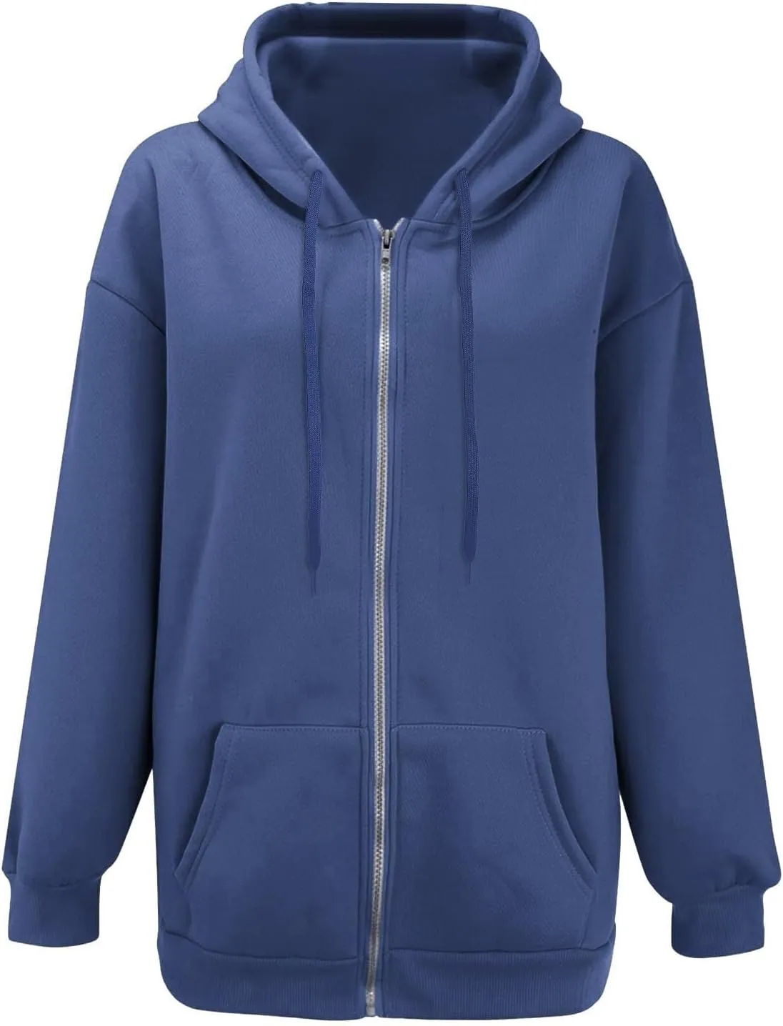 GIERIDUC Zip Up Hoodie Women 2024 Trendy Long Sleeve Sweatshirts Jacket Casual Athletic Hooded Track Jacket with Pockets
