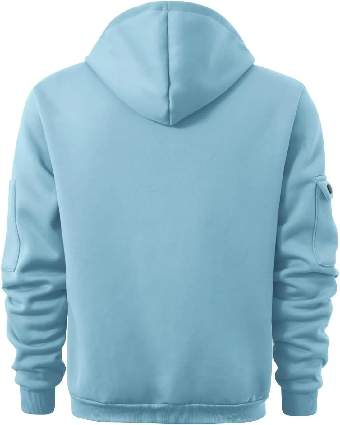 Hoodies for Men Quarter Zip Pullover Tactical Sweatshirt Casual Vintage Long Sleeve Workout Hoodie With Pockets