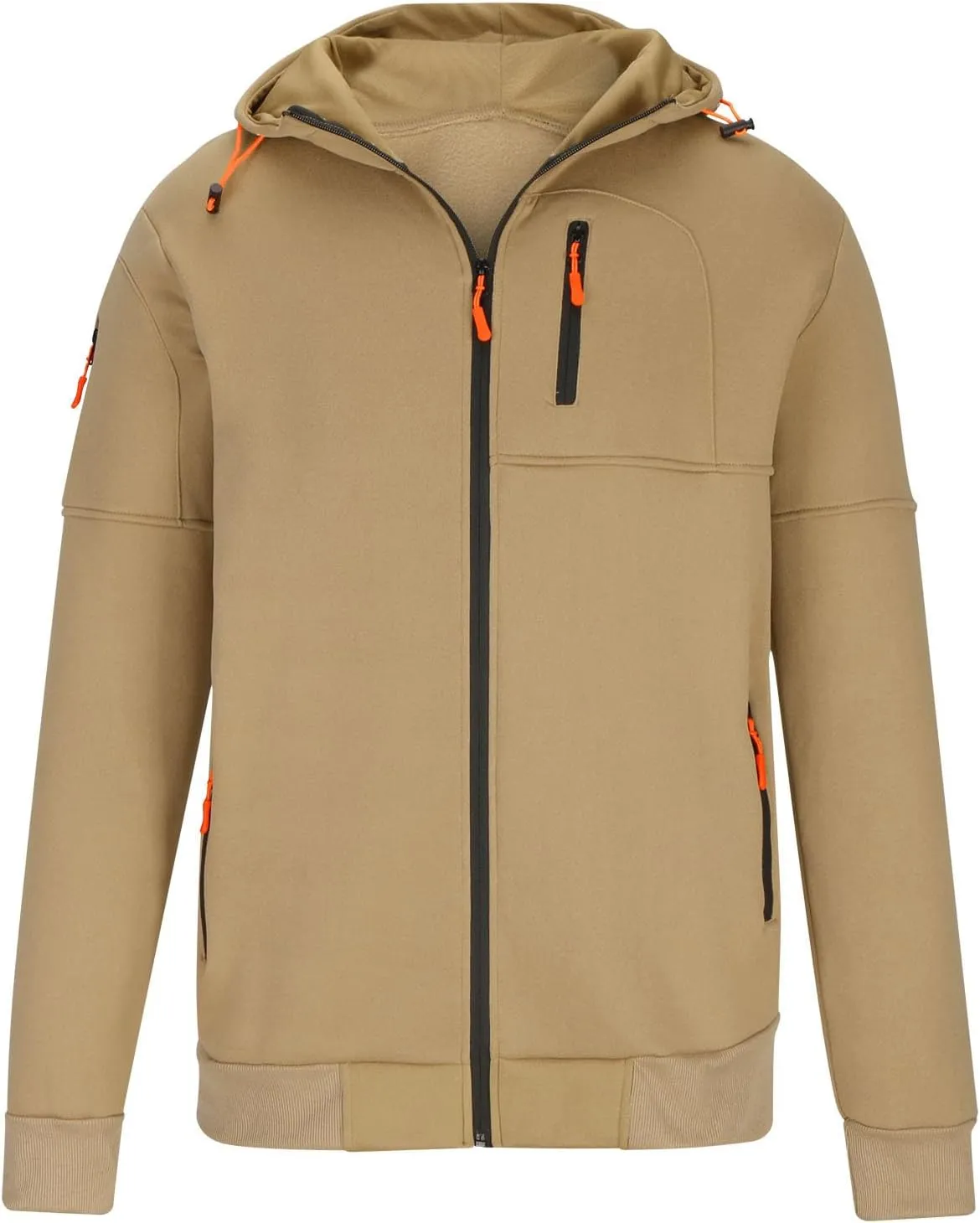 Hoodies for Men Zip Up Hoodie Jacket Lightweight Long Sleeve Sweatshirt Fall Casual Jacket with Zipper Pockets