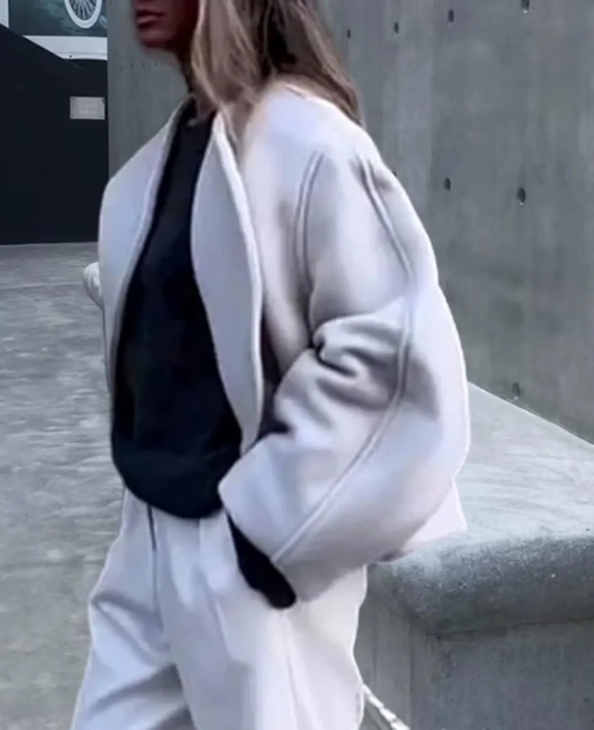 HOTIAN Women Wool Blend Coats Long Sleeve Coat Jacket Peacoat 2025 Winter Outwear Overcoat