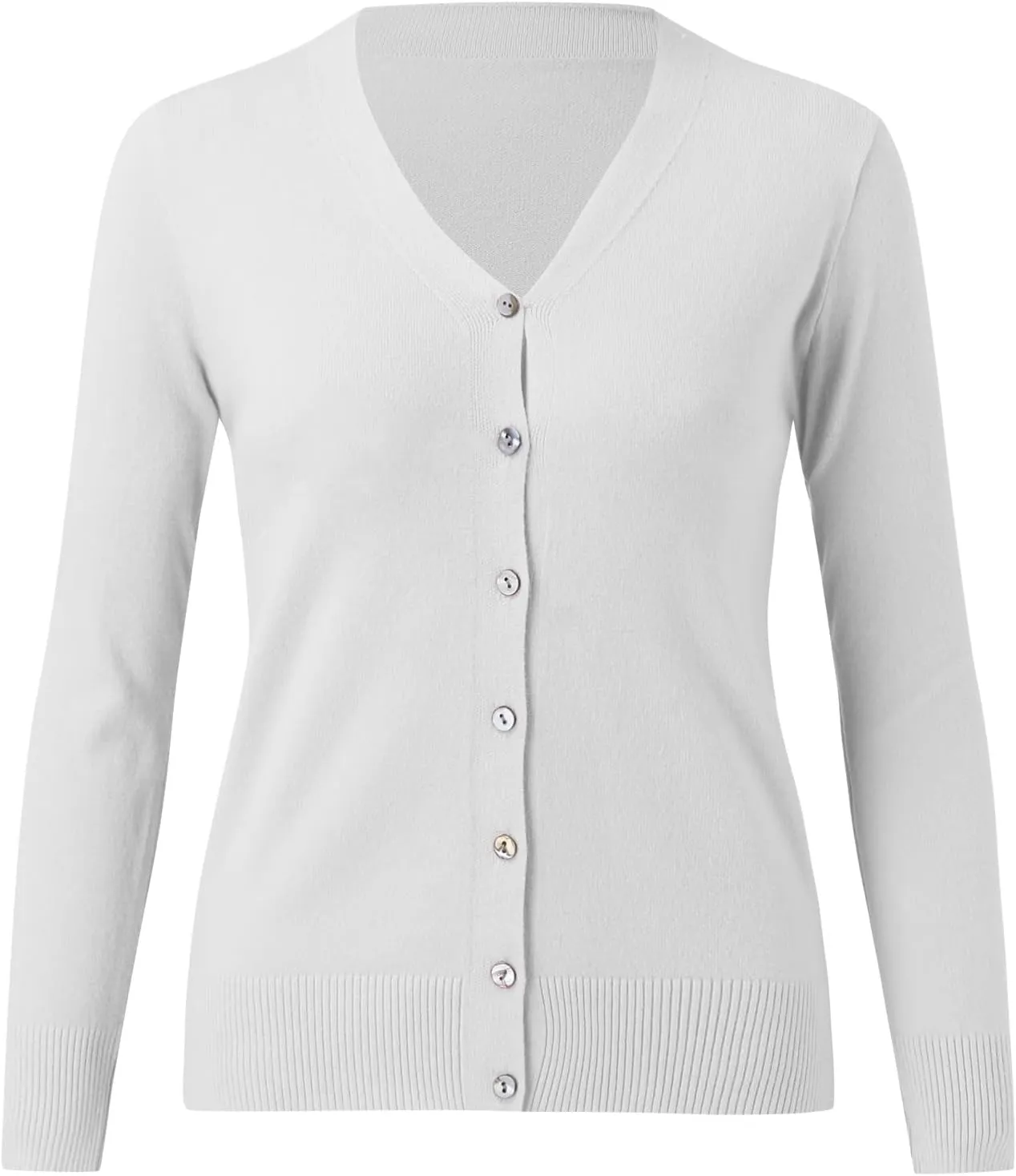 iLH Cardigan Sweaters for Women Lightweight Open Front Cropped Cardigans Button Down Knit Outwear 2024 Fall Casual Coat