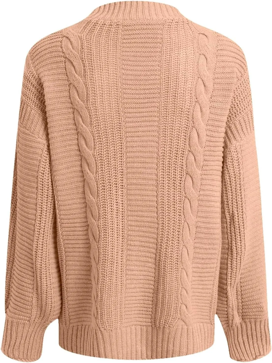 iLH Cardigan Sweaters for Women Open Front Cable Knit Sweater Chunky Crochet Outwear Coats Button down Fall Jackets