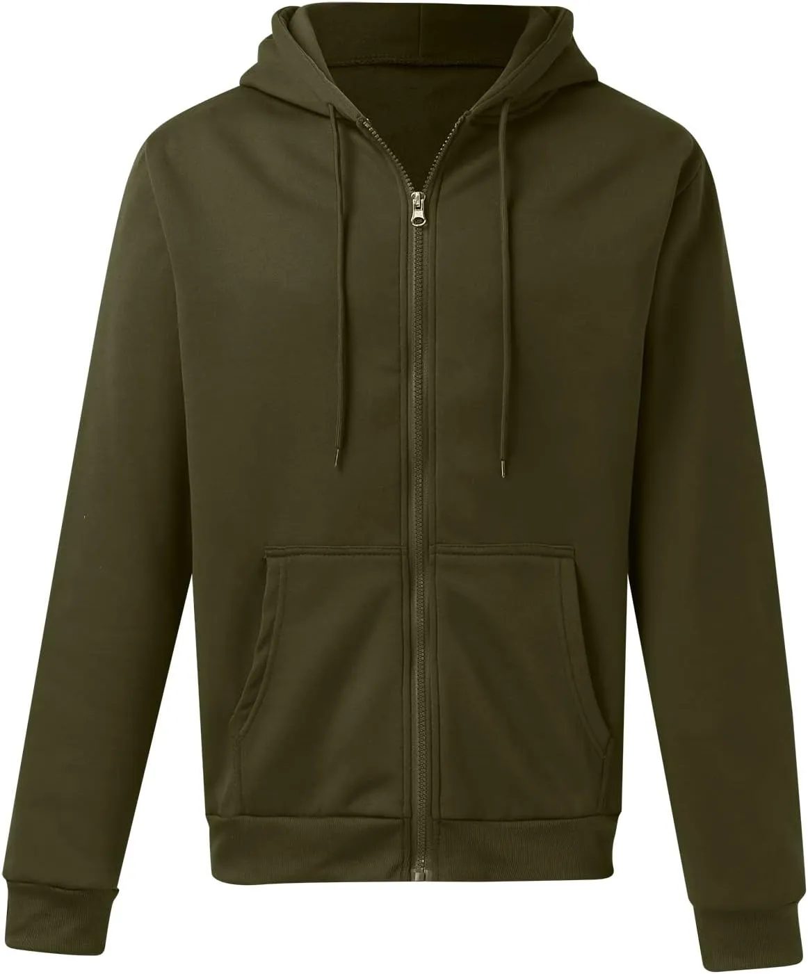 LCMTWX Men's Fashion Hoodies & Sweatshirts Solid Hooded Sweater Top With Zip Pockets Pullover Hooded Sweatshirt for Men