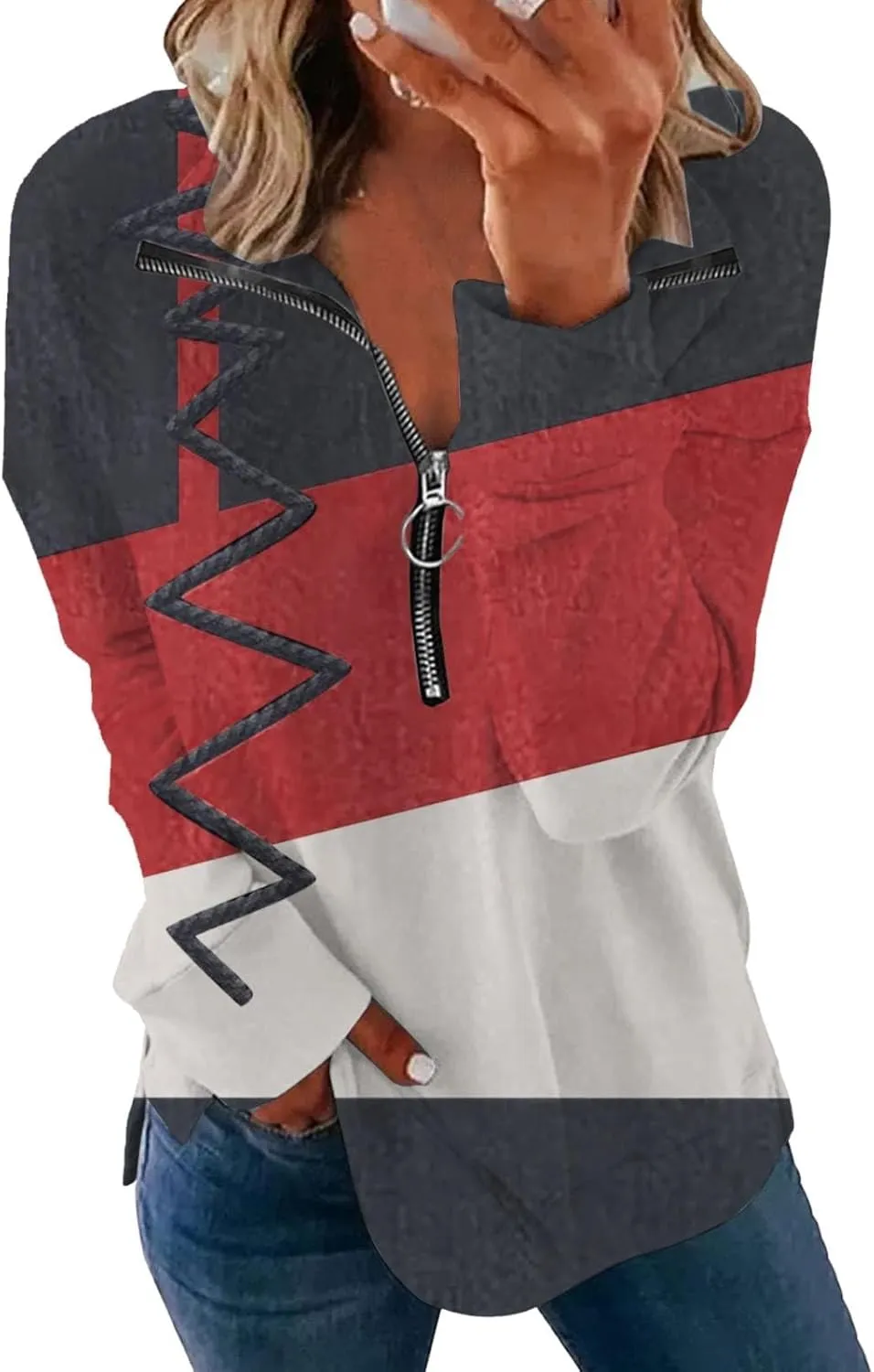 LCMTWX Oversized Sweatshirt for Womens Half Zip Pullover Long Sleeve Quarter Zip Hoodie Sweater Teen Girls Trendy Clothes