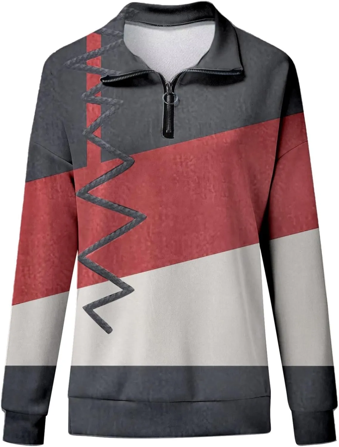 LCMTWX Oversized Sweatshirt for Womens Half Zip Pullover Long Sleeve Quarter Zip Hoodie Sweater Teen Girls Trendy Clothes