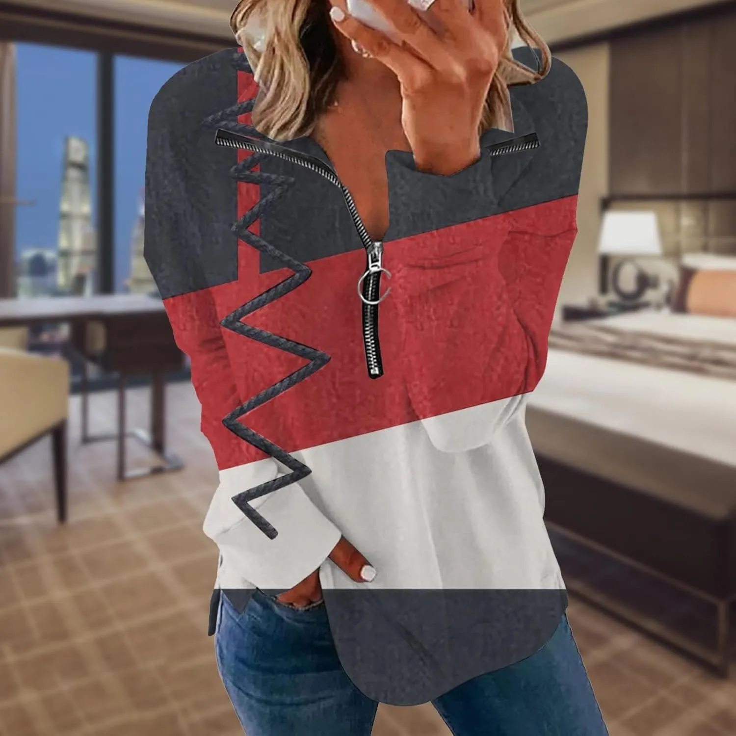 LCMTWX Oversized Sweatshirt for Womens Half Zip Pullover Long Sleeve Quarter Zip Hoodie Sweater Teen Girls Trendy Clothes