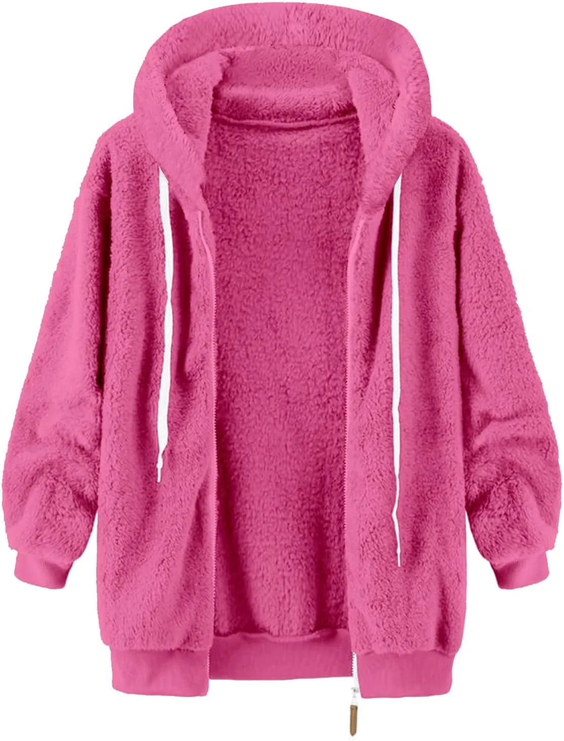 LCMTWX Women's Relaxed Fit Graphic Sweatshirt Printed Casual Pocket Long Sleeve Jacket Cute Drawstring Fall Clothes with Whit
