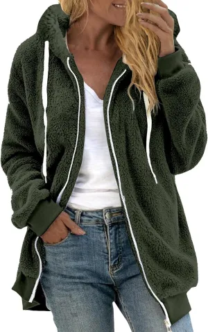 LCMTWX Women's Relaxed Fit Graphic Sweatshirt Printed Casual Pocket Long Sleeve Jacket Cute Drawstring Fall Clothes with Whit