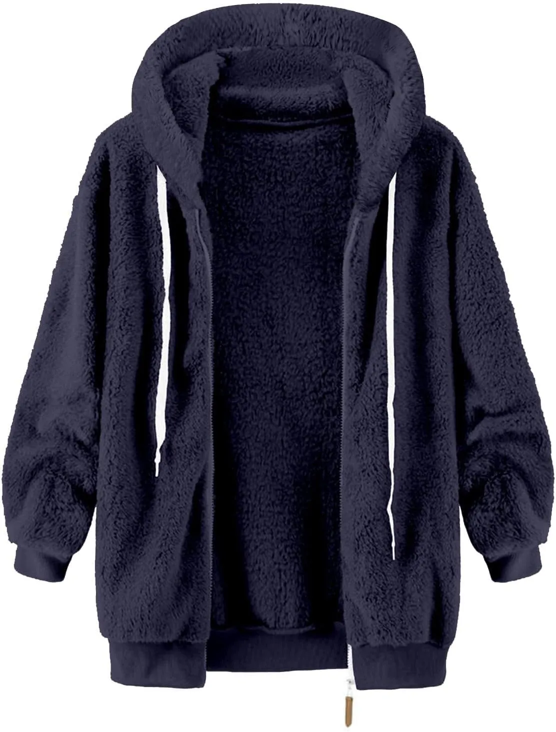 LCMTWX Women's Relaxed Fit Graphic Sweatshirt Printed Casual Pocket Long Sleeve Jacket Cute Drawstring Fall Clothes with Whit