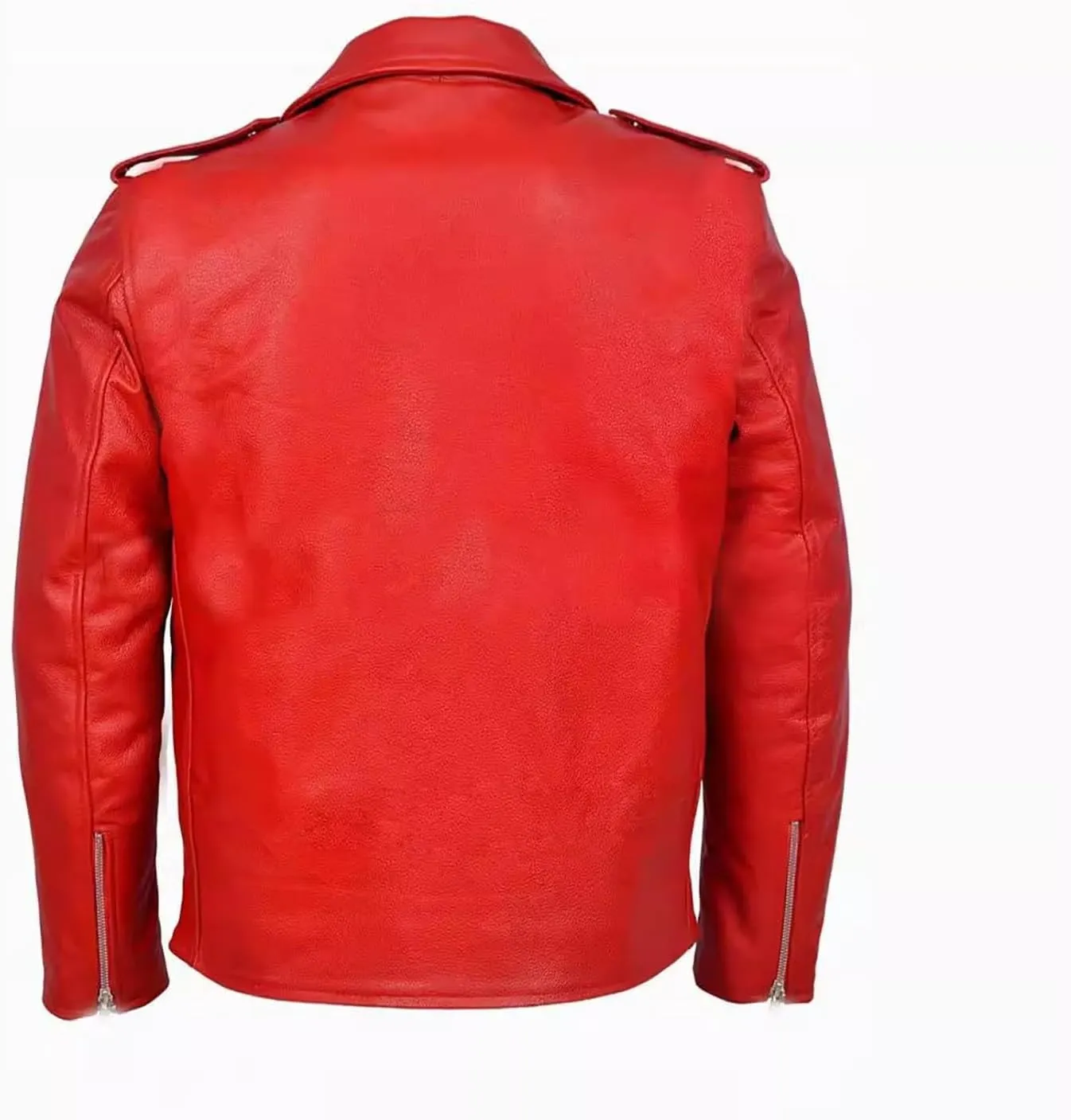 Leather Jackets for Men, Faux Bomber Jacket Men Motorcycle Lapel Asymmetric Zip-Up Blet Slim Fit Biker Coat Outwear