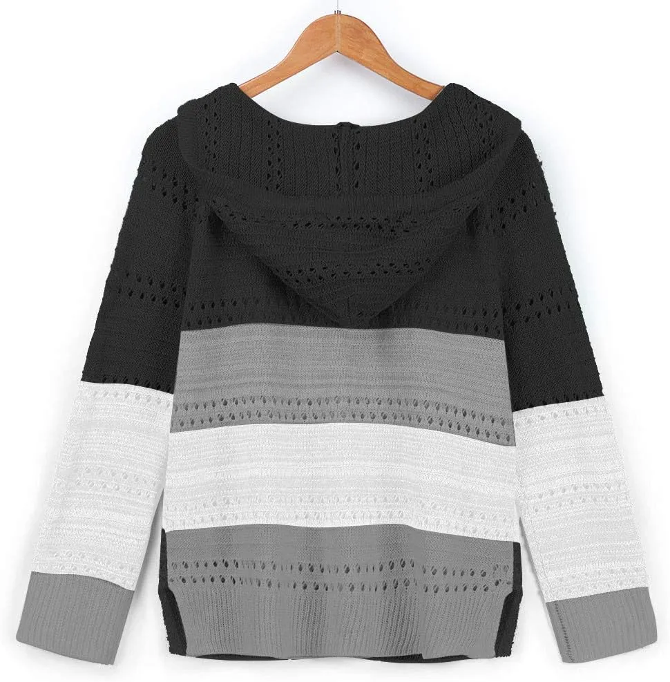 Lightweight Casual Hoodie Threaded Sweater Ladies Zipper Top 2024 Fall Outfits Fashion Clothes Y2K Hoodies Women's