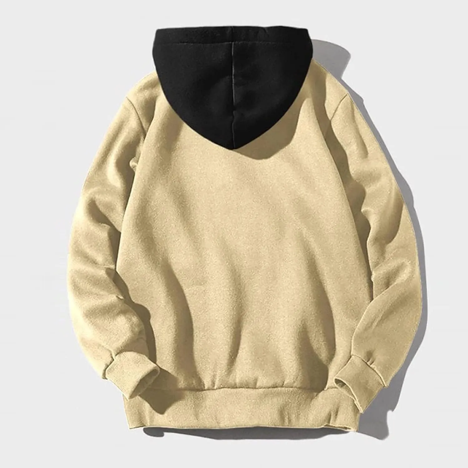 Lightweight Hoodies for Men Casual Patchwork Hooded Top Blouse Sweatshirt with Pockets Coat Cozy Sweatshirts