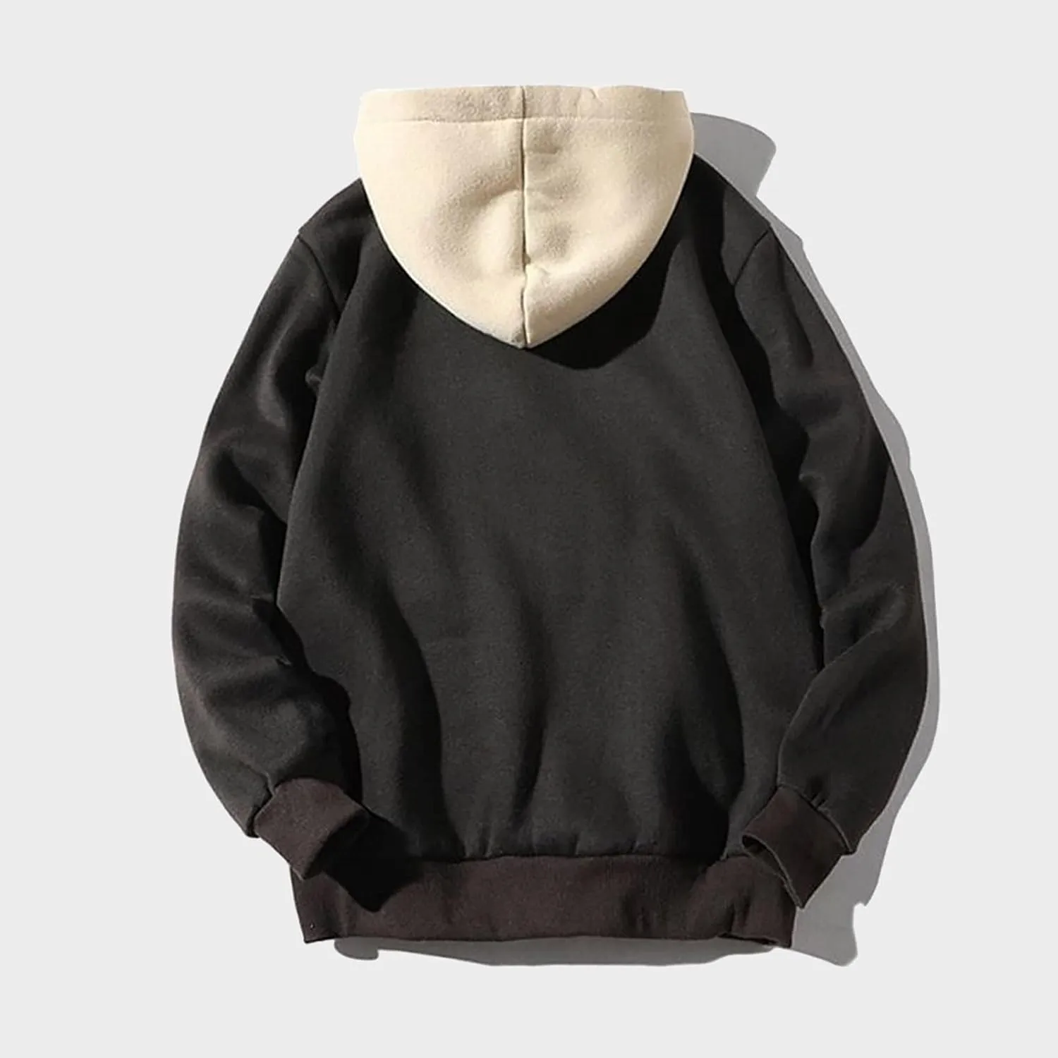 Lightweight Hoodies for Men Casual Patchwork Hooded Top Blouse Sweatshirt with Pockets Coat Cozy Sweatshirts