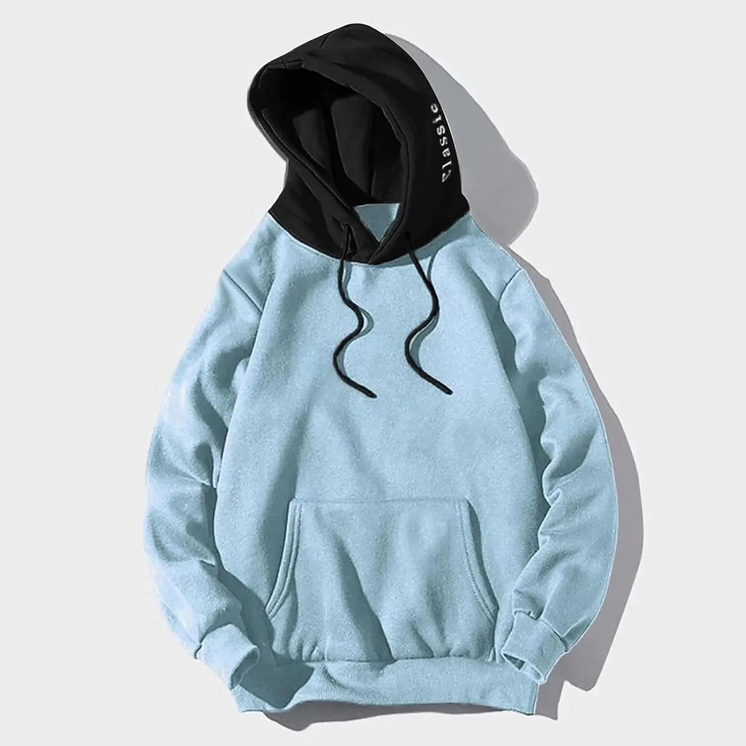 Lightweight Hoodies for Men Casual Patchwork Hooded Top Blouse Sweatshirt with Pockets Coat Cozy Sweatshirts