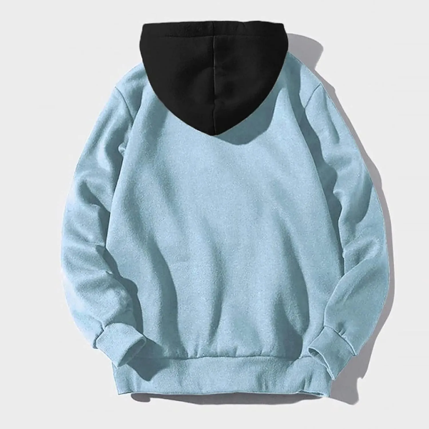 Lightweight Hoodies for Men Casual Patchwork Hooded Top Blouse Sweatshirt with Pockets Coat Cozy Sweatshirts