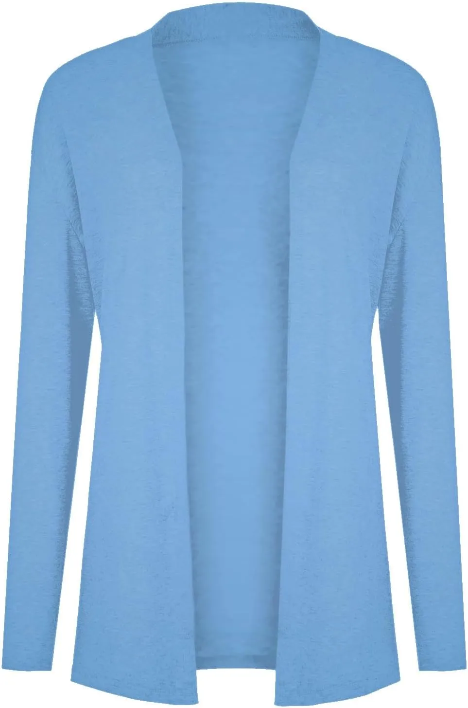 Long Sleeve Cardigan for Women Trendy Open Front Kimono Sweatshrits with Pockets Elastic Loose Fit Tunic Shirts