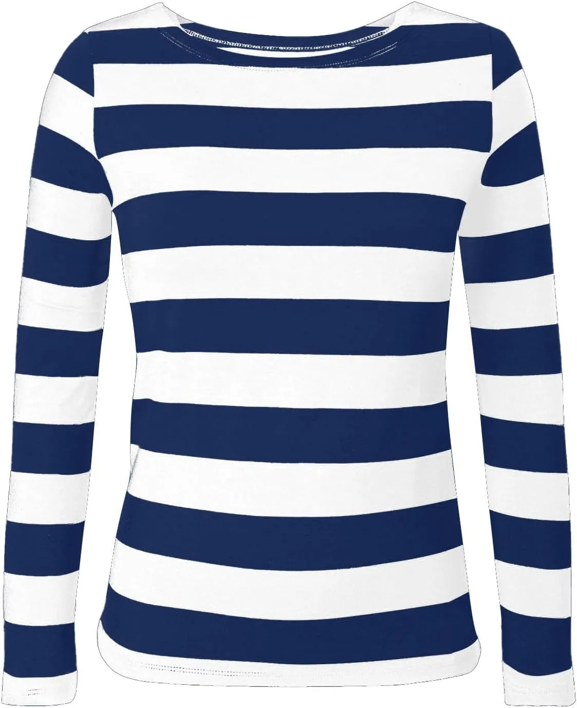 Long Sleeve Sweatshirt Crewneck Striped Colour Block Casual Pullover Top Fashion Fall Lightweight Fleece Shirt