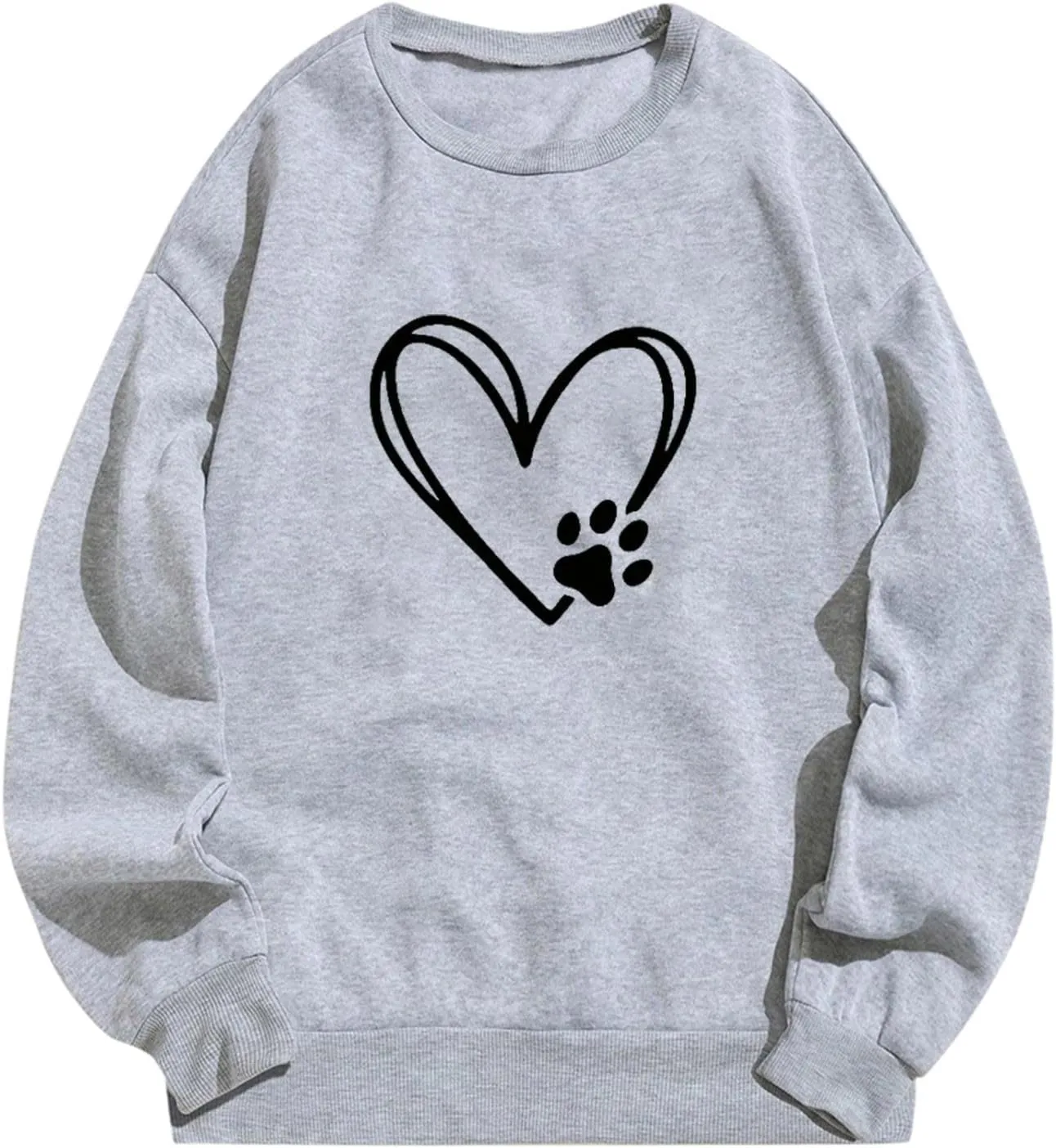 Long Sleeve SweatShirts for Teen Girls Crewneck Oversized Pullover Sweater 2024 Fashion Fall Casual Tops Clothes