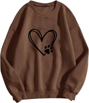Long Sleeve SweatShirts for Teen Girls Crewneck Oversized Pullover Sweater 2024 Fashion Fall Casual Tops Clothes