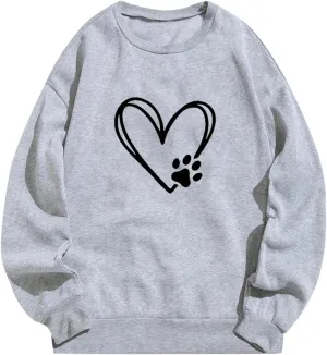 Long Sleeve SweatShirts for Teen Girls Crewneck Oversized Pullover Sweater 2024 Fashion Fall Casual Tops Clothes