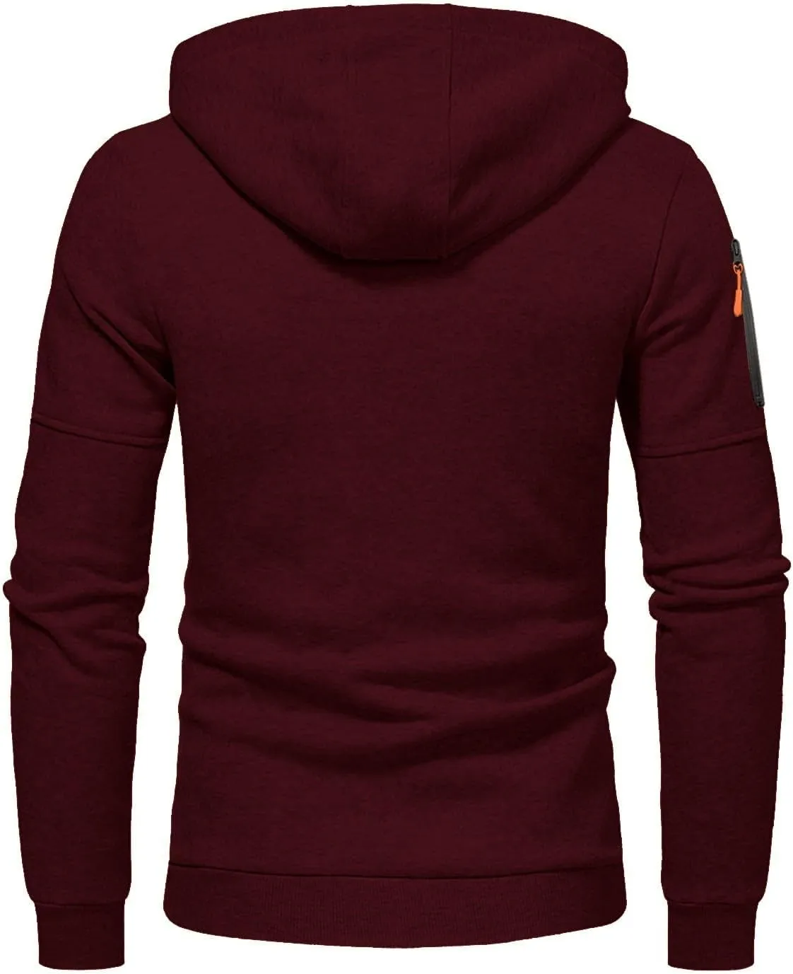 Men Hoodies Casual Hoodies for Men Full Zip Long Sleeve Sweatshirt Sports Hooded Work Jacket Tops with Zip Pockets